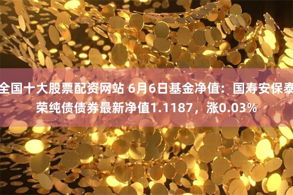 全国十大股票配资网站 6月6日基金净值：国寿安保泰荣纯债债券最新净值1.1187，涨0.03%