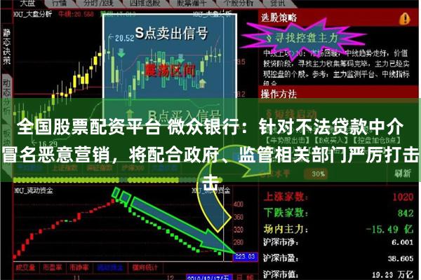 全国股票配资平台 微众银行：针对不法贷款中介冒名恶意营销，将配合政府、监管相关部门严厉打击